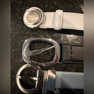 Nike Golf Belts (Lot of 3) Genuine Leather